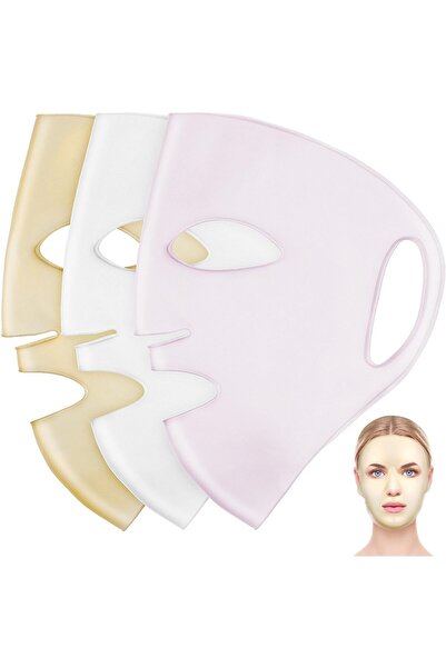 Arabest Silicone Face Mask Topper,3-Piece Reusable Facial Mask Covers,Moistur...