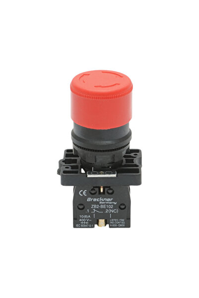 UTB Buton comanda oprire de urgenta rosu cu deblocare prin rasucire 1NC, 400V...