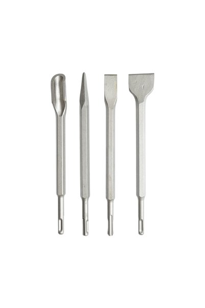 UTB Set 4 dalti beton SDS Plus 14x250mm lata, plata, ascutita si canal Breckn...