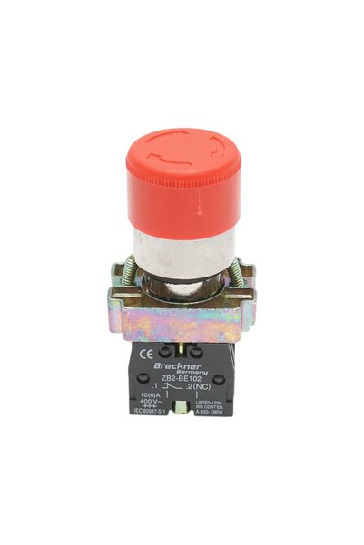 UTB Buton comanda oprire de urgenta rosu cu deblocare prin rasucire 1NC, 400V...