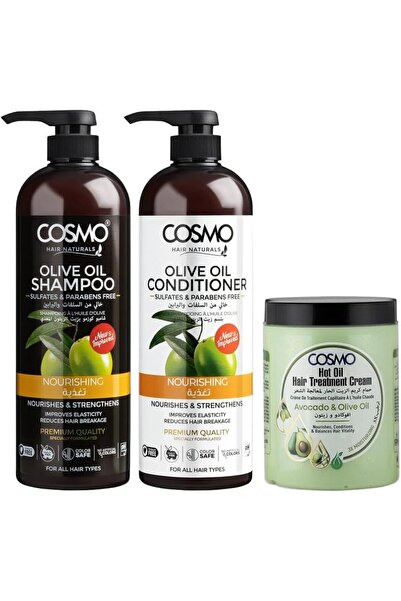 CD Cosmo Designs Cosmo Hair Care Nourishing Olive Oil Hair Treatment Set Pack...