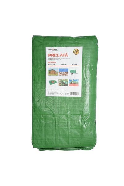 UTB Prelata cu ochiuri de prindere 120g/m2 verde 6x10m Breckner Germany