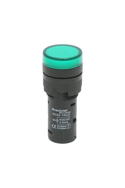 UTB Ενδεικτική λυχνία LED πράσινη 24V AC/DC 16mm Breckner Γερμανία