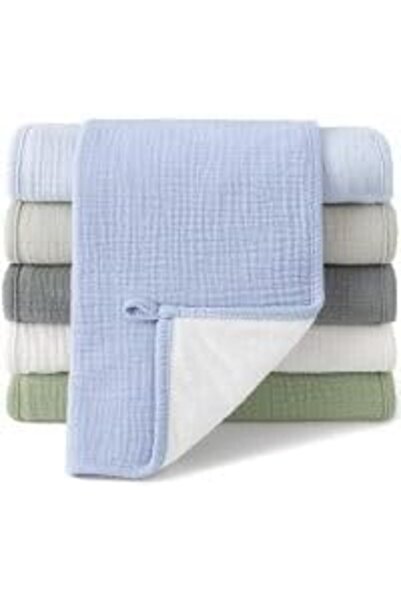 Arabest Muslin Burp Cloths,100% Cotton Baby Burping Clothes,6 Pack,20x10in
