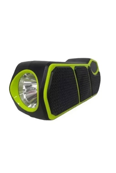 OEM Φορητό Ηχείο Bluetooth με Ηλιακό Πάνελ και Φακό Cclamp CL-823 Μαύρο/πράσινο