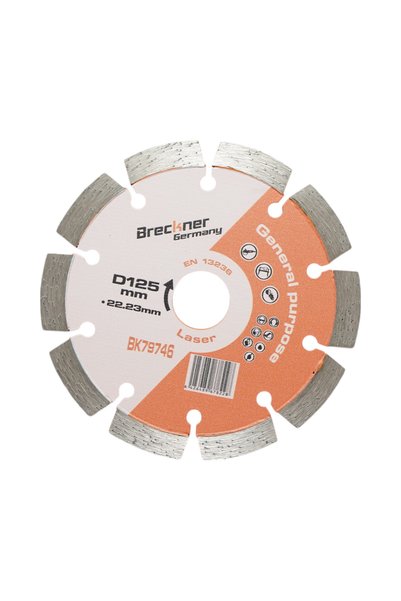 UTB Disc diamantat segmentat 125x22.23mm, segment 10mm pentru caramida, beton...