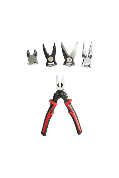 UTB Set cleste patent multifunctional 5 in 1 cu foarfeca, taiere, sertizare, ...