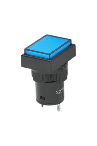 UTB Industrial signal indicator LED blue 220V Ø 16mm square Breckner Germany