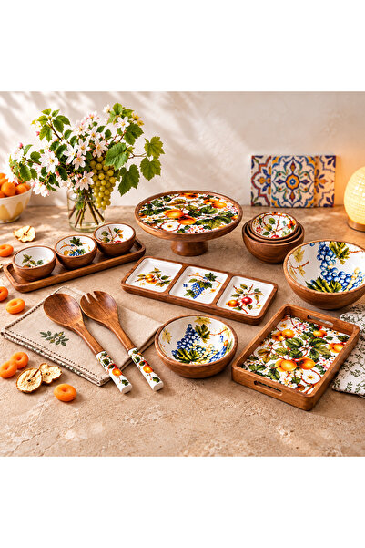 Karaca Home Mango Fruit Garden Kase 28x9 cm