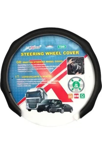 OEM Kάλυμμα τιμονιού με διάμετρο 38εκ σε μαύρο χρώμα 35315