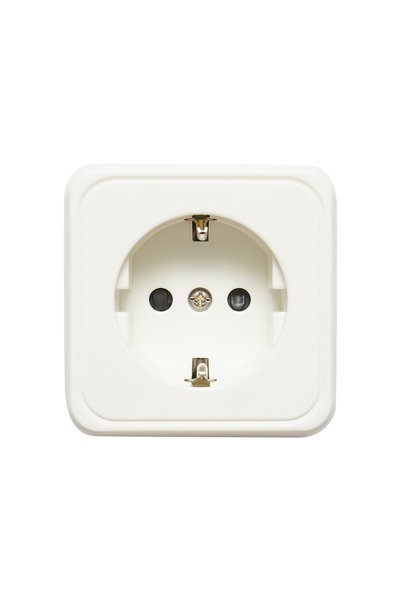 UTB Priza Schuko cu 1 intrare, impamantare alba PT 16A, 250V aplicata cu prot...