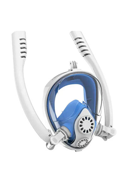 OEM Full Face Snorkel Mask ολοπρόσωπη μάσκα θάλασσας με 2 αναπνευστήρες και β...