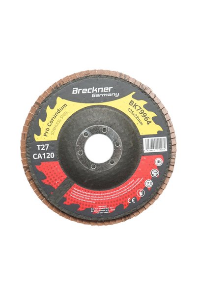 UTB Corundum abrasive flap disc 125x22mm T27 CA120 for grinding/polishing sta...