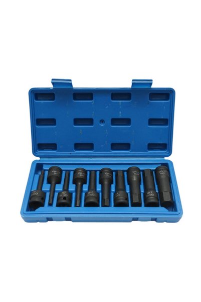UTB Impact hexagonal socket wrench set H5-H19 Cr-MO 10 pieces Breckner Germany