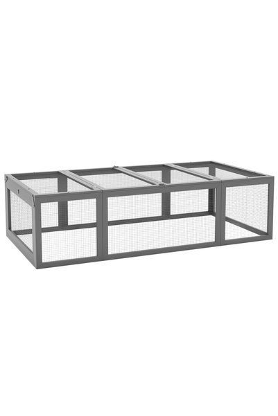 Generic Brand Aleză de joacă pentru animale mici, acoperiș rabatabil, lemn de...