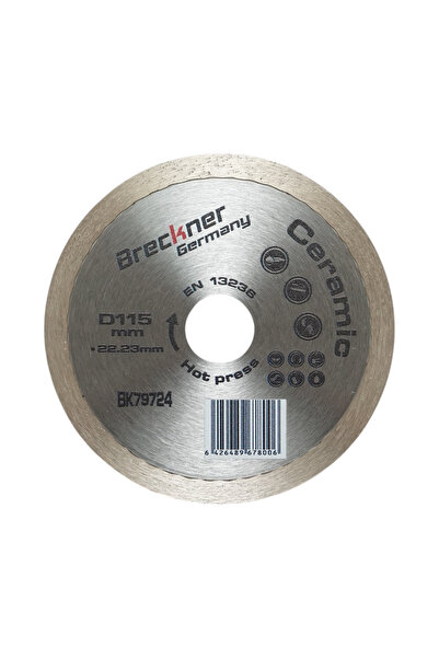 UTB Disc diamantat continuu 115x22.23mm, segment 8mm pentru gresie, faianta B...
