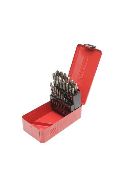 UTB Set of 25 twist drills 1-13mm for metal with cylindrical shank