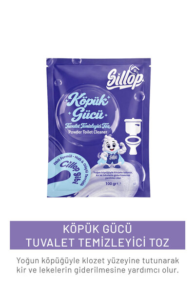 Sillop KÖPÜK GÜCÜ TUVALET TEMİZLEYİCİ TOZ 100 G