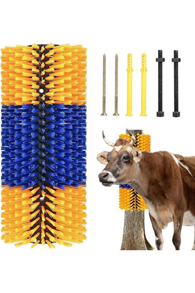 Arabest Livestock Scratching and Grooming Brush Kit,Massage Brush for Cows,Ho...