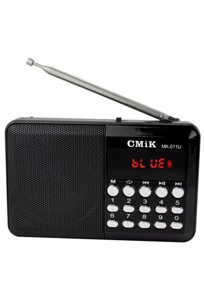 Cmik Φορητό Ραδιόφωνο MK-011U Αναλογικό AM/FM USB AUX Επαναφορτιζόμενο
