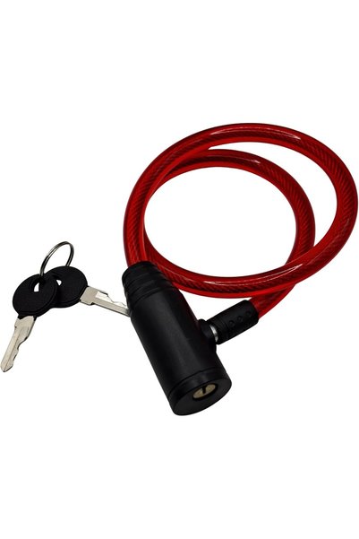 FUKUKAWA Heavy Duty Bicycle Cable Lock with 2 Keys, Anti-Theft PVC Coated Ste...
