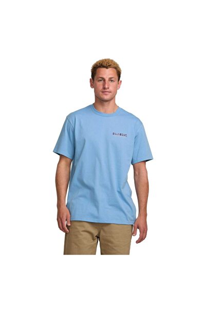 BİLLABONG Men's Blue Twin Peaks Regular Ss Tshirt