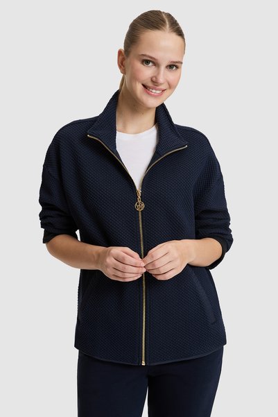 U.S. Polo Assn. Γυναικεία πλεκτή ζακέτα σε μπλε ναυτικό χρώμα 50333007-VR033