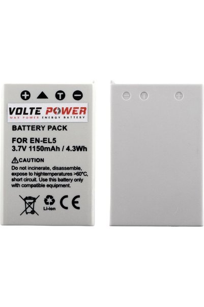 Volte-Tel Μπαταρία Φωτογραφικής Μηχανής Voltepower Για Nikon EN-EL5 3.7V 1150...