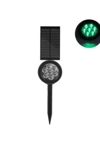 OEM LED Αδιάβροχο Ηλιακό Καρφωτό Φωτιστικό 7 SMD με Πράσινο Φωτισμό και Ενσωμ...