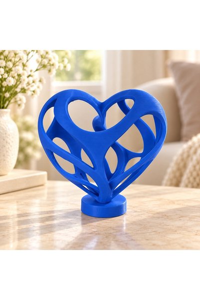 OEM Statuetă decorativă inimă cu design gol, imprimată 3D - 9,65 × 6,76 × 10 ...