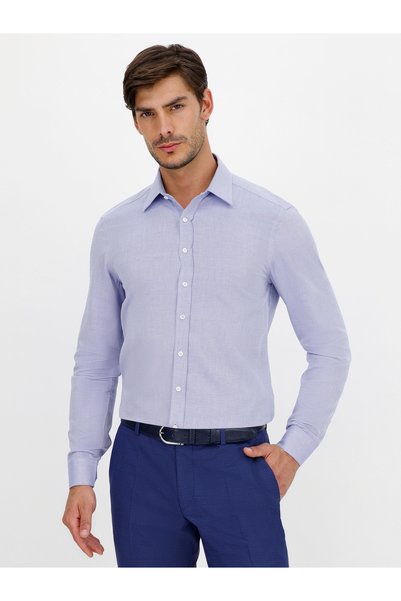 Cacharel Cămașă albastru deschis, slim fit, cu mânecă lungă 50233359-VR003