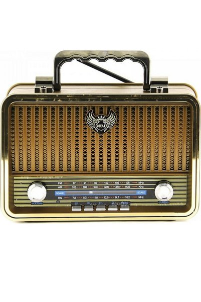 Kemai Ραδιόφωνο επιτραπέζιο MD-1909BT καφέ, Bluetooth, USB, επαναφορτιζόμενο