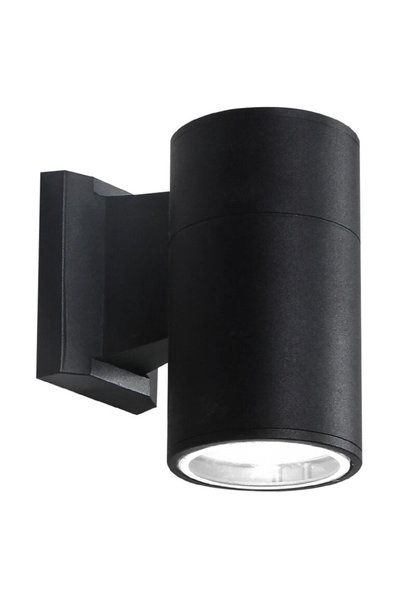 POWERTECH φωτιστικό τοίχου HLL-0189 για GU10 λάμπα, μεταλλικό, IP65, μαύρο