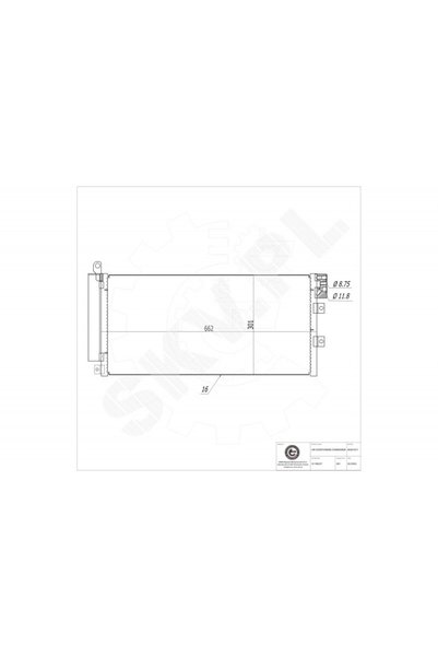 ESEN SKV Radiator aer condiționat Fiat Linea cu uscător 51785227
