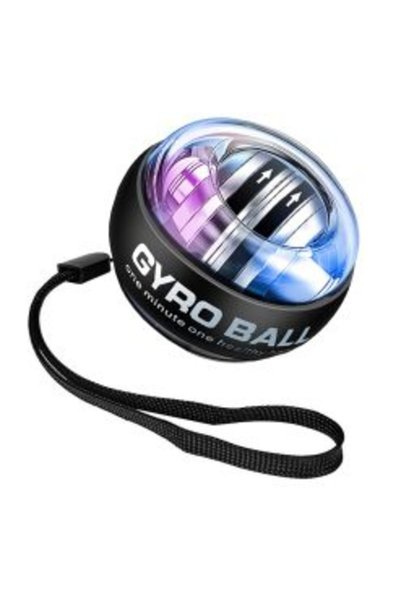 OEM Power Wrist Μπάλα Ενδυνάμωσης Χεριού με LED Φωτισμό 0.268kg σε Μαύρο Χρώμα
