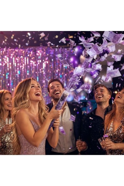 Re Tun confetti tub transparent, aruncător confetti pentru petreceri și eveni...