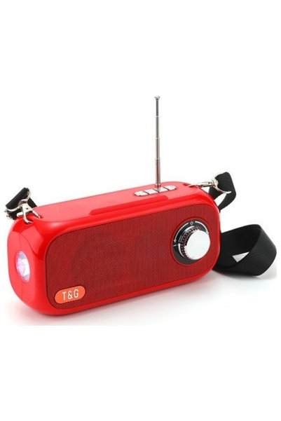 T700 Ηχείο Bluetooth T&G TG-613 5W Κόκκινο με Ραδιόφωνο και 4 ώρες αυτονομία