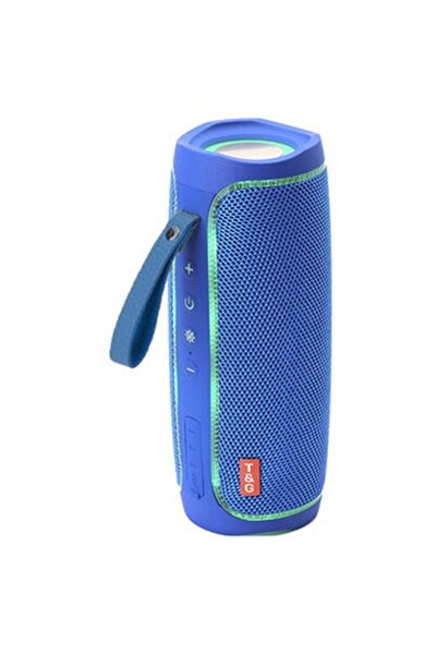 T700 Ηχείο Bluetooth T&G TG287 5W Μπλε με Ραδιόφωνο και 4 ώρες αυτονομία
