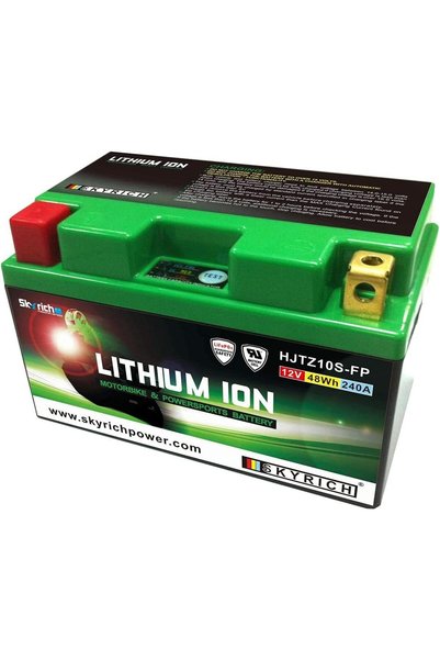 Skyrich HJTZ10S-FP 12V 10Ah LiFePO4 Motorcycle Battery, YTZ10S Replacement