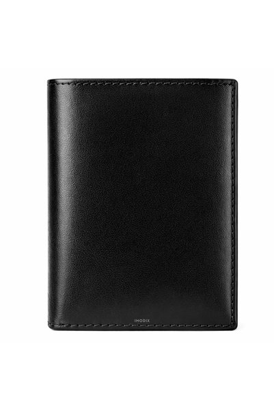 IMODIX Мъжки портфейл от естествена кожа, RFID защита за карти, джоб за монет...