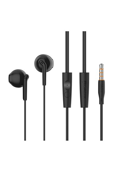 Celebrat earphones με μικρόφωνο G34, 3.5mm σύνδεση, 14mm, 1.2m, μαύρα