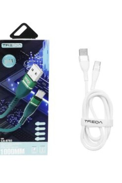 Treqa Καλώδιο Γρήγορης Φόρτισης 5.1A και Μεταφοράς Δεδομένων 1m USB σε Type-C...