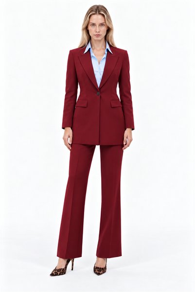 Perspective Single Button Blazer Jacket