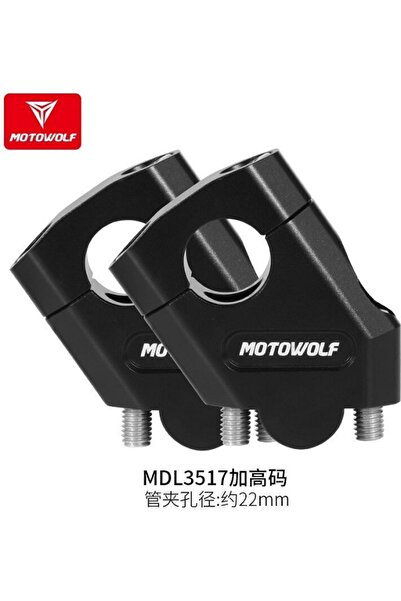 MOTOWOLF Αποστάτες τιμονιού 22mm 3517MDL, 38mm ύψος