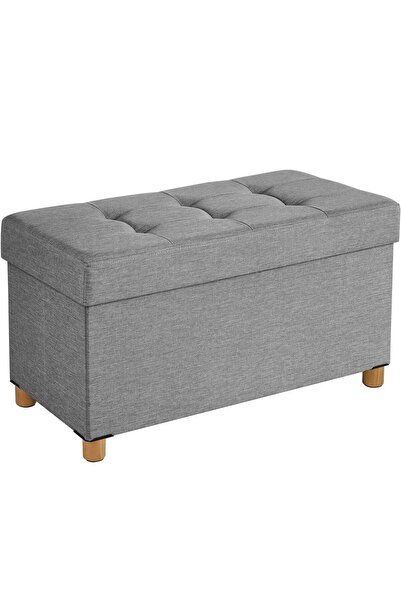 SONGMICS Otoman pliabil cu șezut moale, spațiu de depozitare, maxim 300 kg, 7...