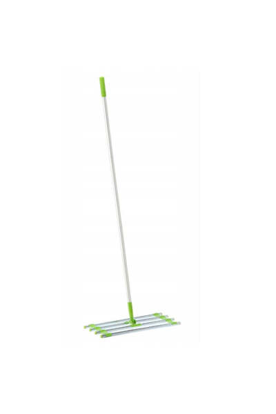 MyOfficeShop Nivelator manual pentru gazon și sol, cu cap lat din oțel și alu...