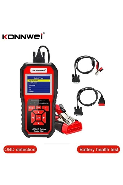 KONNWEİ διαγνωστικό OBD2 μπαταρίας αυτοκινήτου KW870 6V/12V