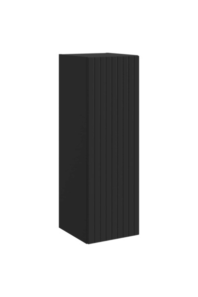 vidaxl Dulap Bathroom Montat pe Perete Negru 33 x 34,5 x 60 cm