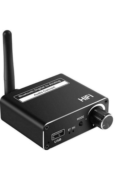 Andowl Δέκτης Bluetooth 5.0 D18 με USB, Μετατροπέας Ήχου Ψηφιακός-Αναλογικός