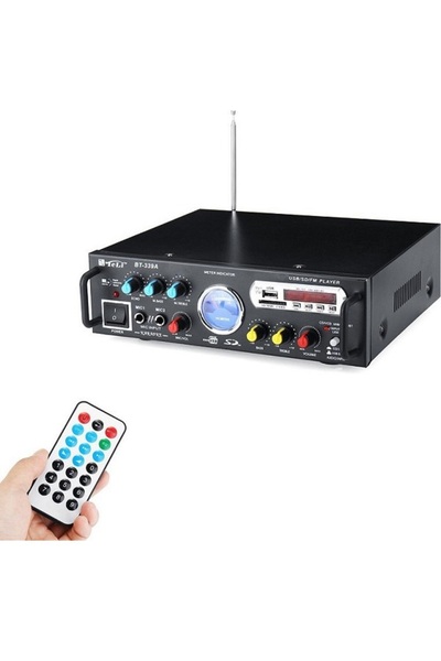 OEM Ενισχυτής Karaoke BT-339A Μαύρος με Bluetooth, FM και 2 Μικρόφωνα